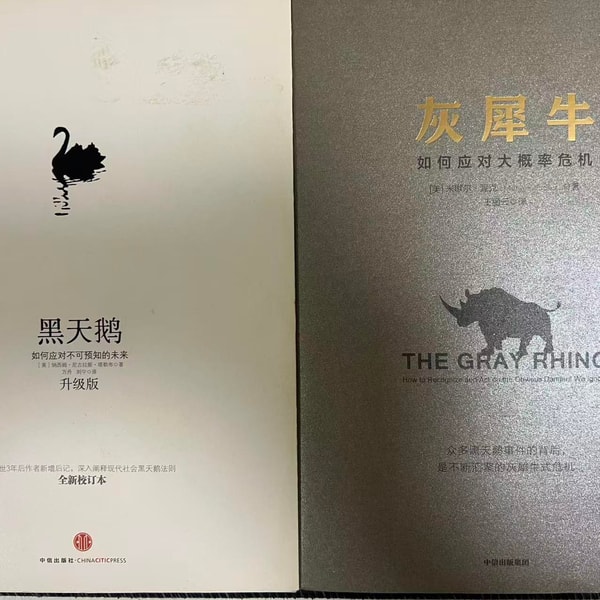 92.世界读书日特别节目: 荐书 - 《黑天鹅》&《灰犀牛》