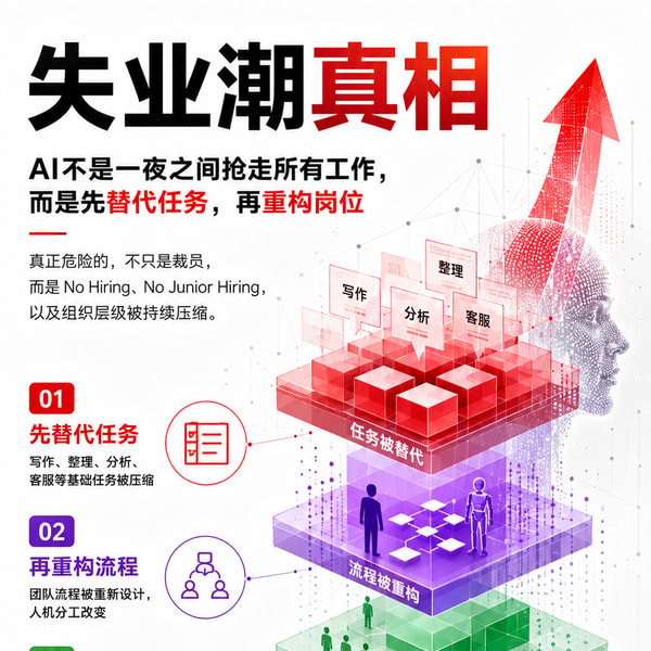 前瞻钱瞻506. Al+时代的失业潮真相,抛弃旧的工作价值,重新定价工作新价值