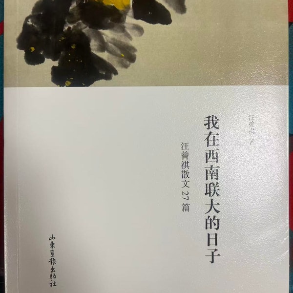 99. 荐书 - 汪曾祺散文27篇《我在西南联大的日子》