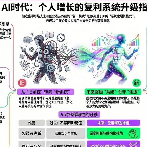 前瞻钱瞻498. AI时代,假期是普通人的系统升级窗口! 增强人类 自我升级20个SKILLS趋势!