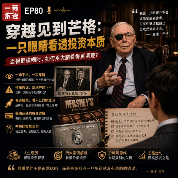 EP80 与查理·芒格的跨时空对话:当眼睛失明时,我们看见什么?