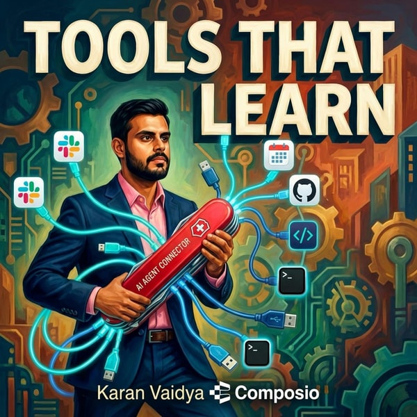 Your Agent's Self-Improving Swiss Army Knife: Composio CTO Karan Vaidya on Building Smart Tools