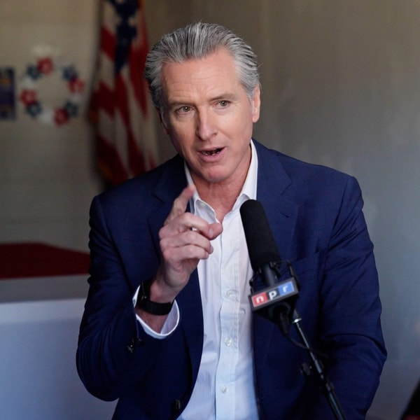 Gavin Newsom says the Democratic party “must fight fire with fire”