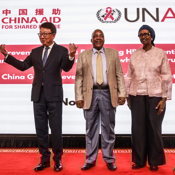 Reporting on China's move to provide global aid as U.S. pulls out