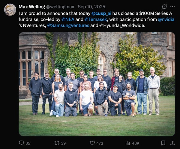 🔬Searching the Space of All Possible Materials — Prof. Max Welling, CuspAI